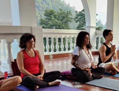 Francesca in meditation