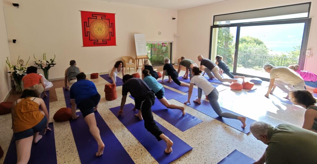 Francesca guiding Tantra Yoga